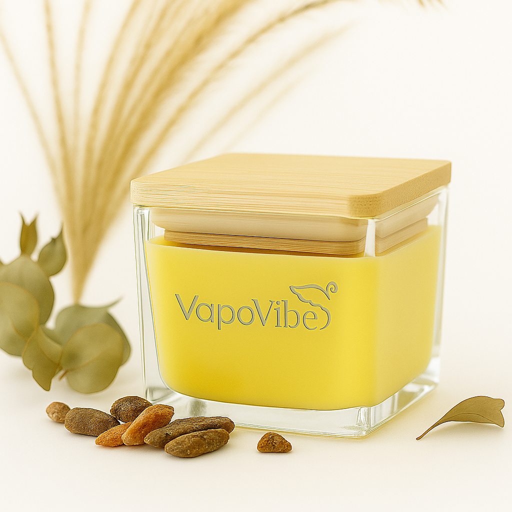 Duftkerze Lemon aus pflanzlichem Wachs