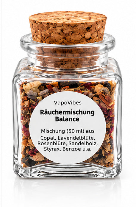 Bundle Räucherstövchen Flower & Räuchermischung Balance 50ml