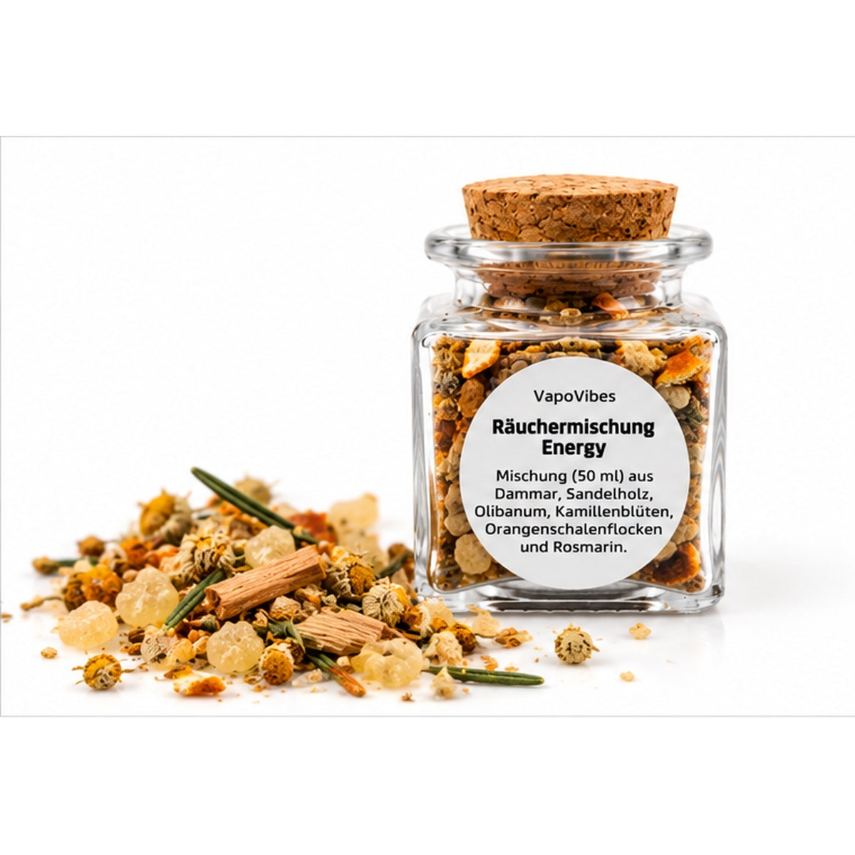 Bundle Räucherstövchen Flower & Räuchermischung Energy 50ml