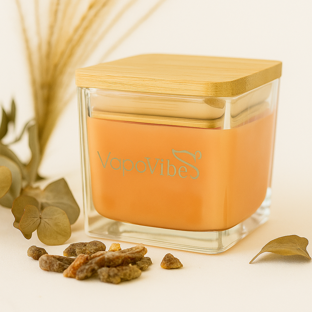 Duftkerze Orange aus pflanzlichem Wachs